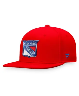 Men's Red New York Rangers Core Primary Logo Fitted Hat