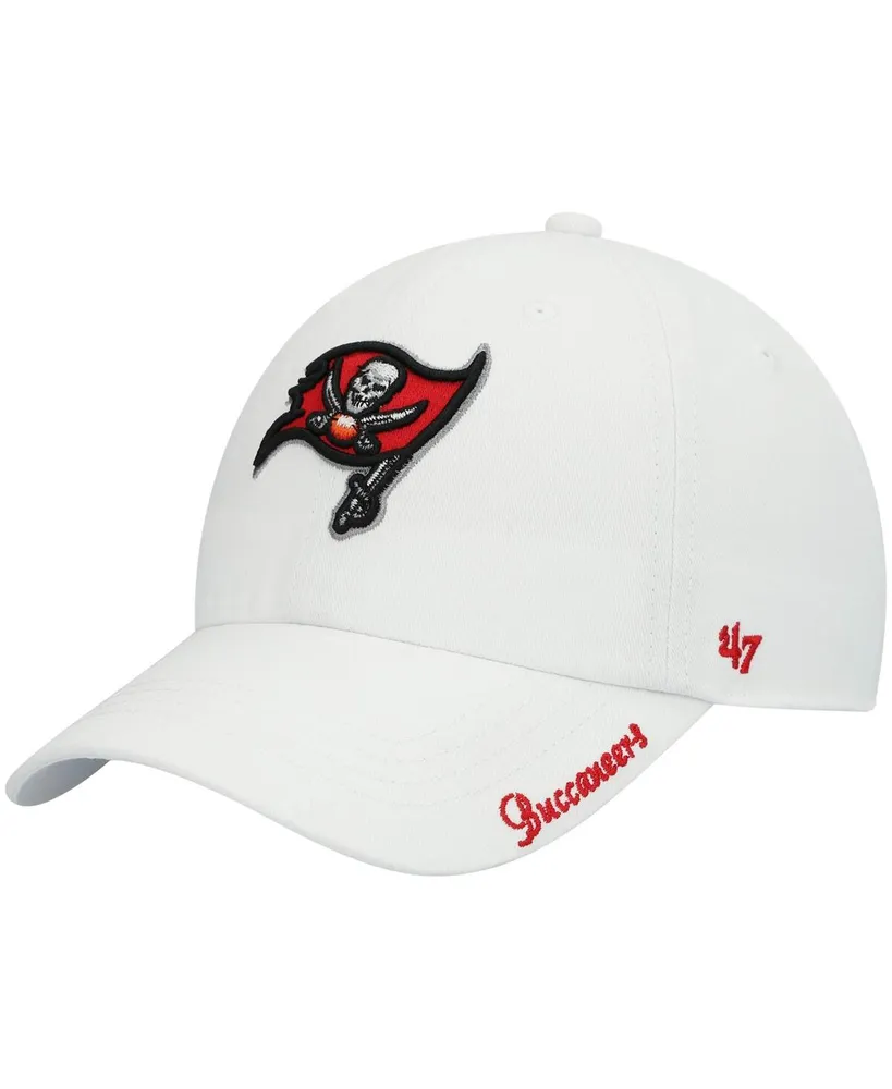 Women's White Tampa Bay Buccaneers Miata Clean Up Logo Adjustable Hat