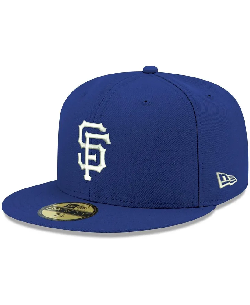 Men's Royal San Francisco Giants Logo White 59FIFTY Fitted Hat