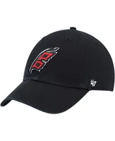 Men's Black Carolina Hurricanes Alternate Logo Clean Up Adjustable Hat