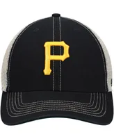 Men's Black Pittsburgh Pirates Trawler Clean Up Trucker Snapback Hat