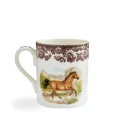 Spode American Quarter Horse Mug, Set of 4