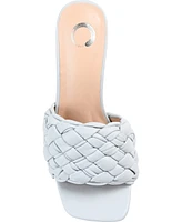 Journee Collection Women's Raquelah Woven Stiletto Sandals