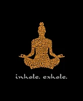 Women's Long Sleeve Word Art Inhale Exhale T-shirt