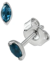 2-Pc. Set Blue Topaz Marquise Pendant Necklace & Matching Stud Earrings (3/8 ct. t.w.) in Sterling Silver (Also in Mystic Topaz & Amethyst)