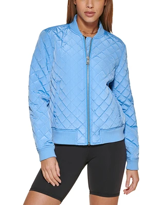 Levi's Women's Diamond Quilted Casual Bomber Jacket