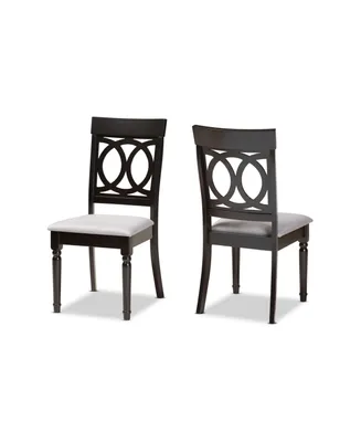 Lucie Modern and Contemporary Wood Dining Chair Set, 2 Piece