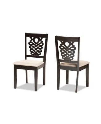 Gervais Modern and Contemporary Wood Dining Chair Set, 2 Piece