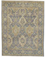 Feizy Carrington R6502 2' x 3' Area Rug - Blue, Gold