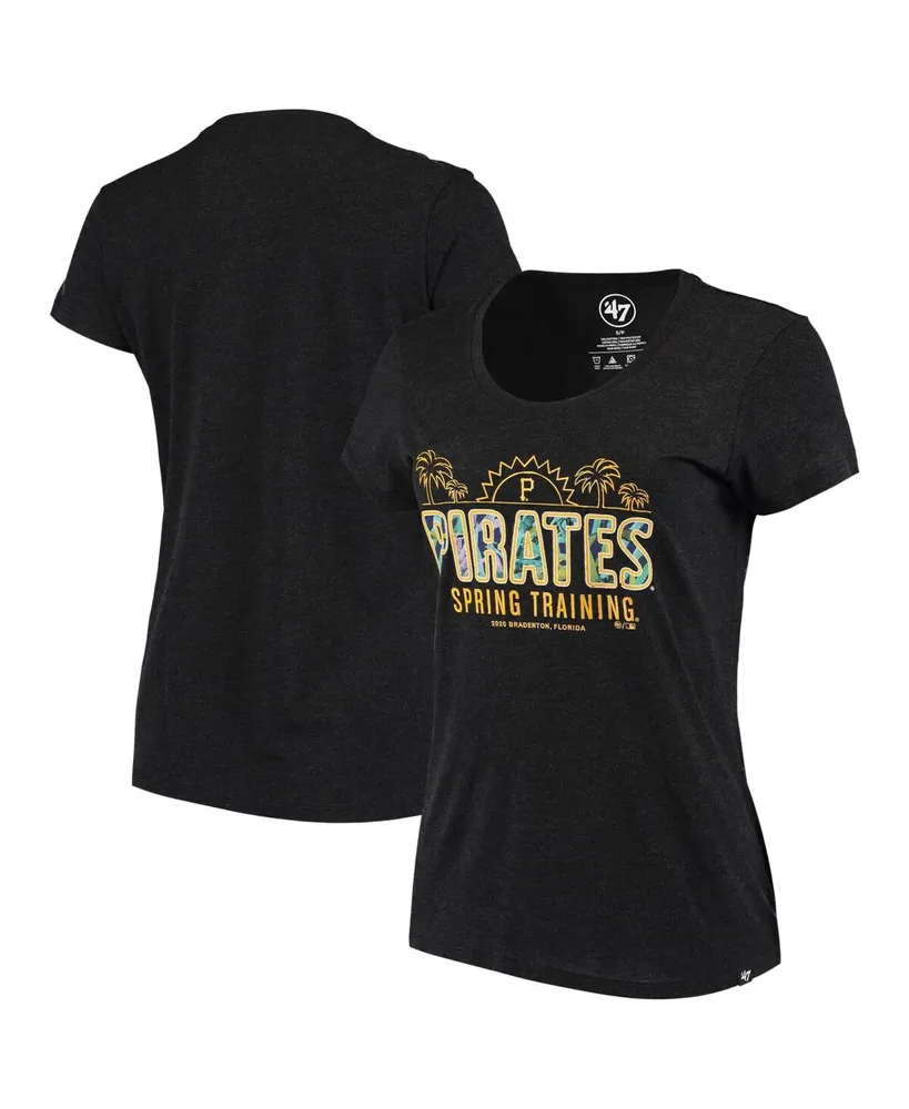 San Francisco Giants '47 Women's Spring Training Faded Script Scoop Neck T- Shirt - Black