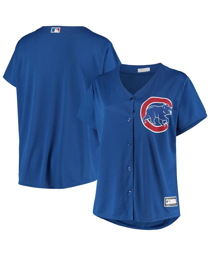 Chicago Cubs Women's Plus Size Sanitized Replica Team Jersey - Royal