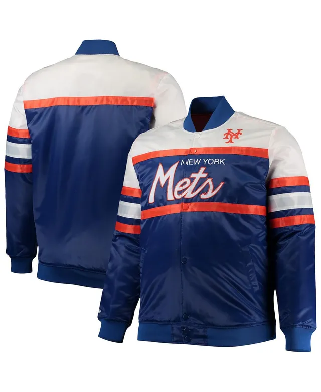Men's Mitchell & Ness Royal New York Mets Head Coach Pullover Hoodie