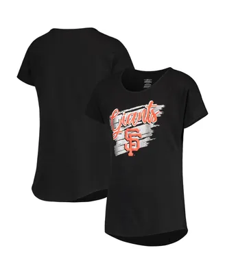 Big Girls Black San Francisco Giants Dream Scoop-Neck T-shirt