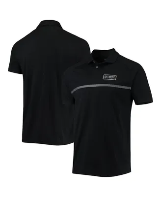 Men's Levelwear Black Chicago White Sox Sector Raglan Polo Shirt