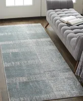 Feizy Azure R3413 2'10" x 7'10" Runner Area Rug - Silver