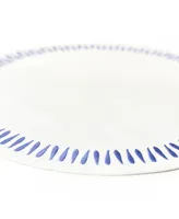 Coton Colors Iris Blue Drop Round Placemat, Set of 4