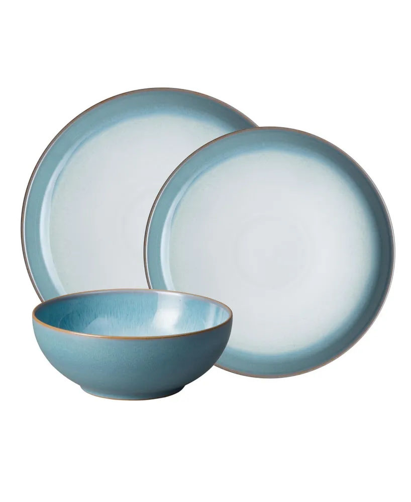 Denby Azure Haze 12 Piece Dinnerware Set, Service for 4