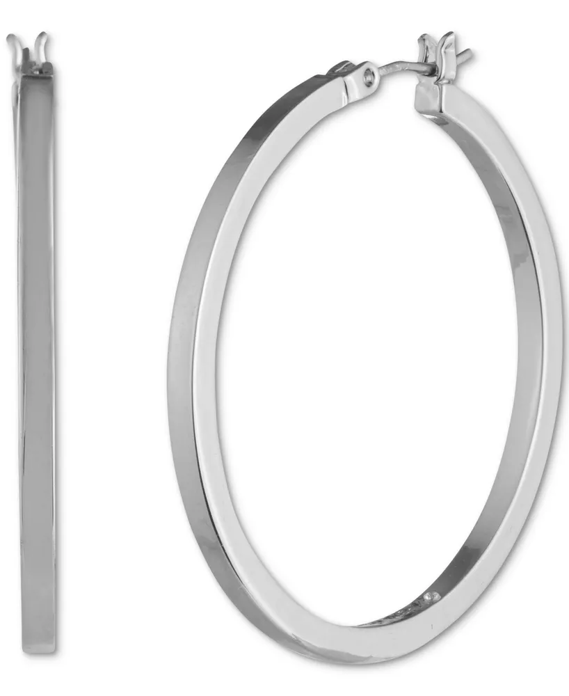 Karl Lagerfeld Paris Medium Hoop Earrings, 1.45"