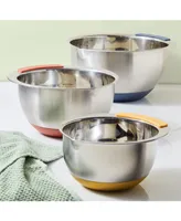 Ayesha Curry Pantryware 3-Pc. Stainless Steel Nesting Mixing Bowls Set