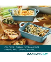 Rachael Ray Ceramics Rectangular Au Gratin Baking Dish, Set of 2
