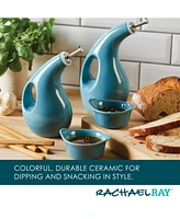 Rachael Ray Ceramics Evoo 4-Pc. Dispensing Bottle & Ramekin Dipper Set