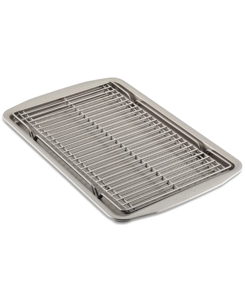 Circulon Bakeware 11" x 17" Baking Sheet Pan & Expandable Cooling Rack 3-Pc. Set
