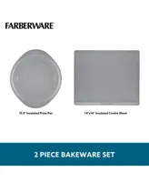 Farberware SmartBrown Nonstick Baking Sheet & Pizza Crisper Pan, Set of 2