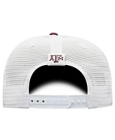 Men's Top of the World Maroon, White Texas A&M Aggies Trucker Snapback Hat