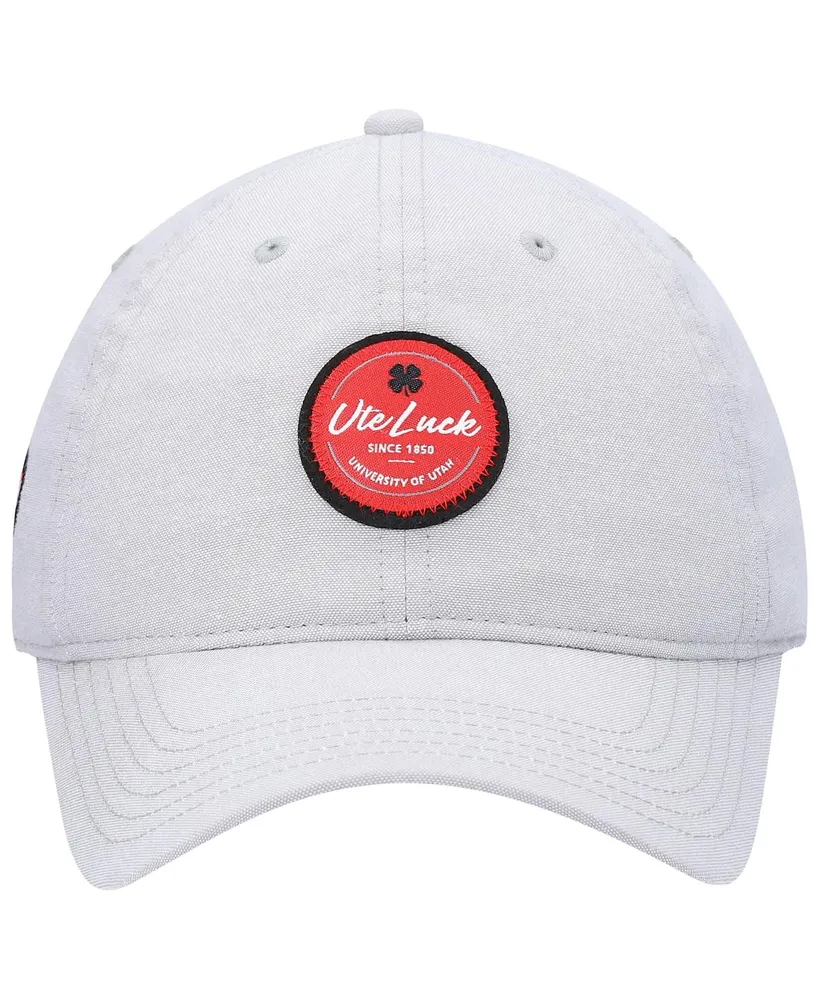 Men's Gray Utah Utes Oxford Circle Adjustable Hat
