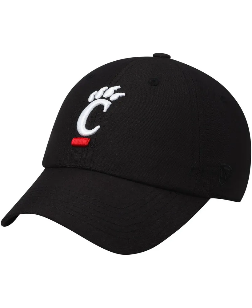 Men's Top of the World Black Cincinnati Bearcats Primary Logo Staple Adjustable Hat