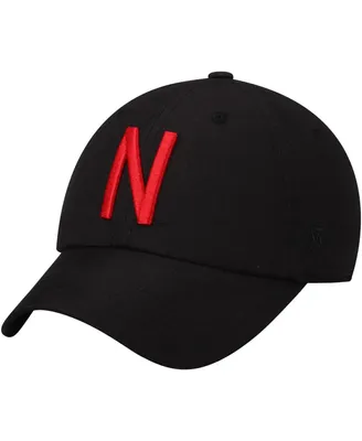 Men's Top of the World Black Nebraska Huskers Staple Adjustable Hat