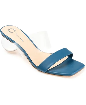 Journee Collection Women's July Lucite Sandals
