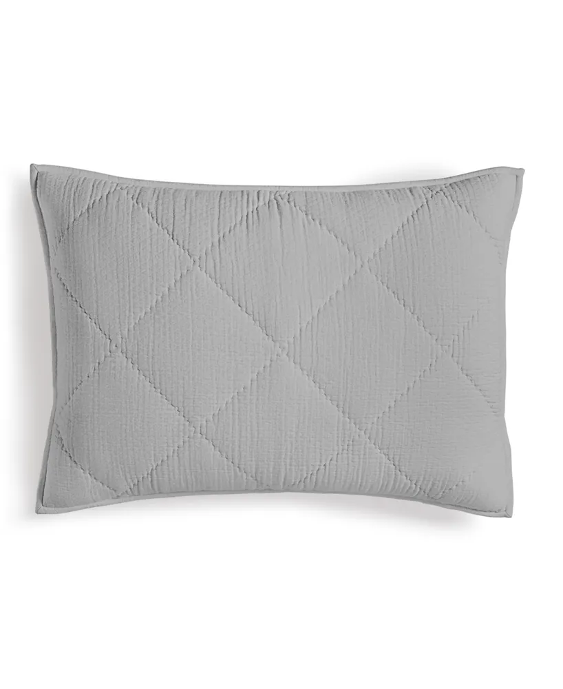 Closeout! Hotel Collection Dobby Diamond Quilted Sham, Standard, Created for Macy's