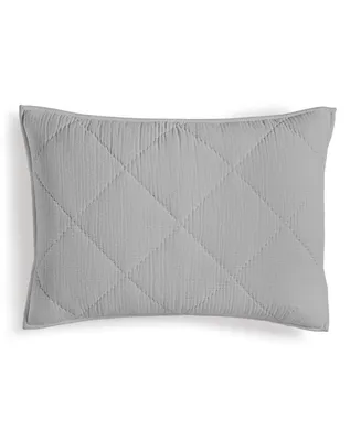 Closeout! Hotel Collection Dobby Diamond Quilted Sham, Standard, Created for Macy's