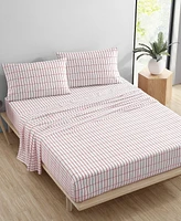 Marimekko Pieni Tiiliskivi Cotton Percale 4 Piece Sheet Set