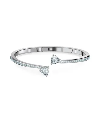 Swarovski Attract Soul Heart Rhodium Plated Bangle