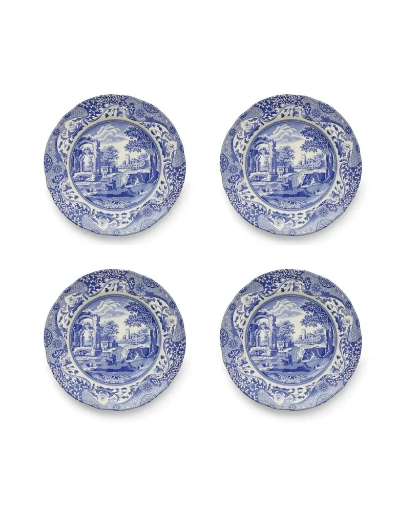 Spode Blue Italian Luncheon Plate Set/4