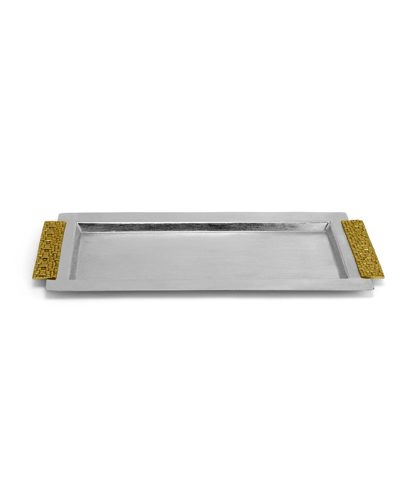 Micheal Aram Palm Vanity Tray - Silver