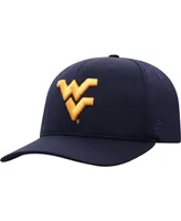 Men's Top of The World Navy West Virginia Mountaineers Reflex Logo Flex Hat