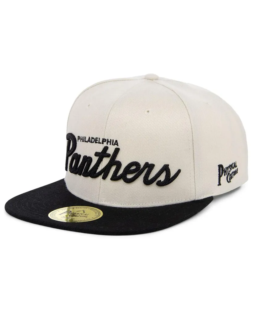 Men's Physical Culture Cream Philadelphia Panthers Black Fives Snapback Adjustable Hat