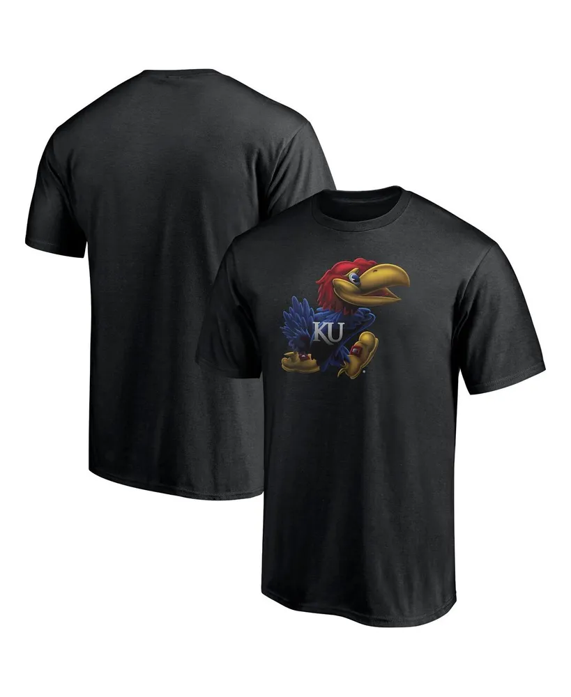 Men's Fanatics Black Kansas Jayhawks Team Midnight Mascot T-shirt