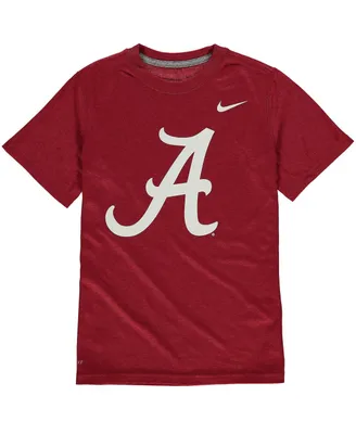Big Boys Nike Crimson Alabama Tide Logo Legend Dri-fit T-shirt