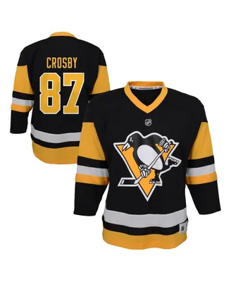 Infant Boys and Girls Sidney Crosby Black Pittsburgh Penguins Replica Player Jersey