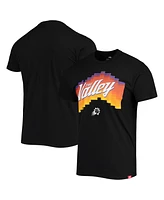 Men's Sportiqe Black Phoenix Suns The Valley Pixel City Edition Tri-Blend T-shirt