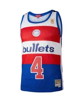 Women's Mitchell & Ness Chris Webber Blue Washington Bullets Hardwood Classics 1996 Swingman Jersey