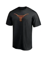 Men's Fanatics Black Texas Longhorns Team Midnight Mascot T-shirt