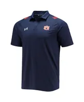 Men's Under Armour Navy Auburn Tigers 2021 Sideline Performance Polo Shirt