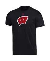 Men's Under Armour Wisconsin Badgers School Logo Performance Cotton T-shirt