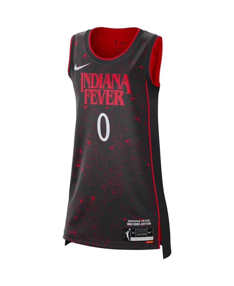 Women's Nike Kelsey Mitchell Black Indiana Fever Rebel Edition Jersey