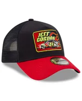 Men's New Era Navy, Red Jeff Gordon Legends 9Forty A-Frame Adjustable Trucker Hat